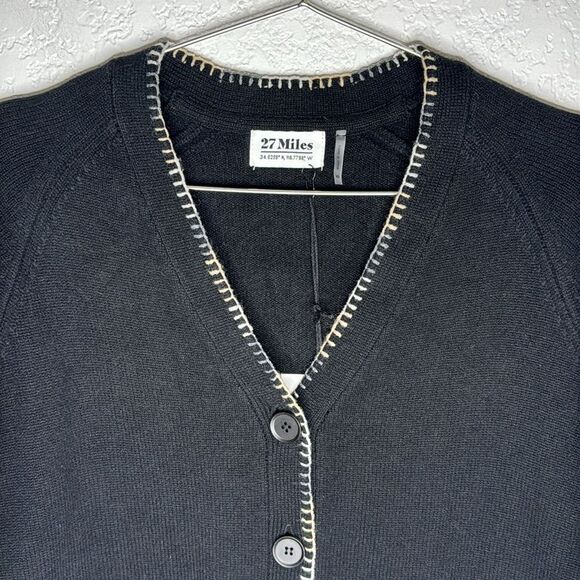 NWT 27 MILES MALIBU Galatea Cardigan Black XS - Picture 4 of 12